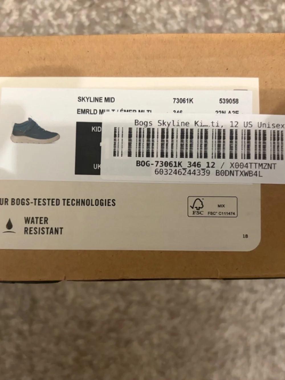 Bogs skyline kicker (kids 12)